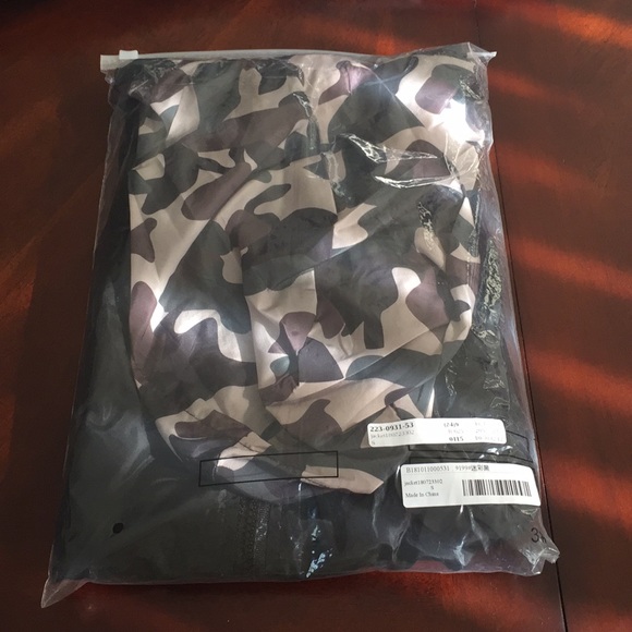 # CAMO PANEL HOODED WINDBREAKER JACKET - Picture 6 of 7